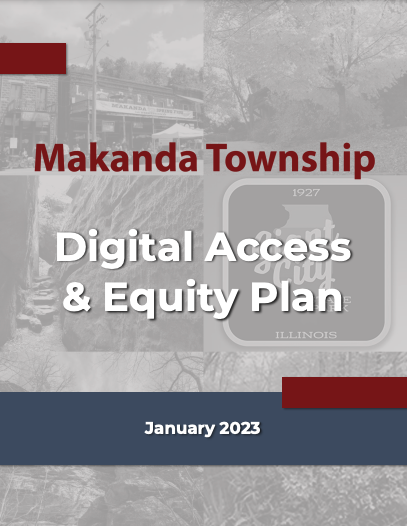Picture of report cover: Digital Access & Equity Plan, January 2023