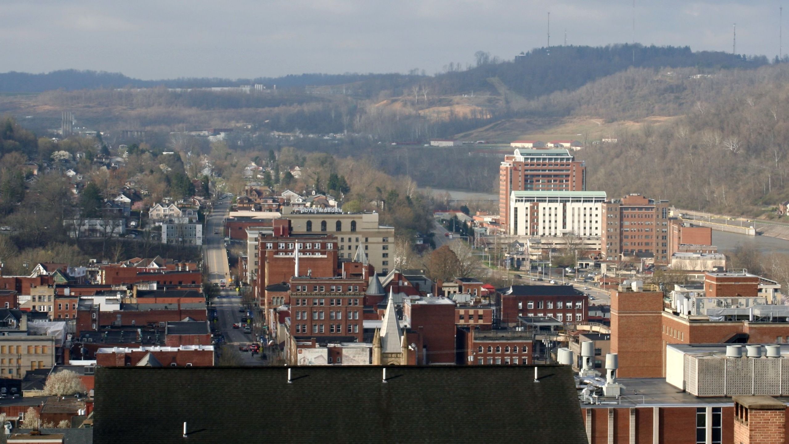 Photograph of town of Morgantown, WV