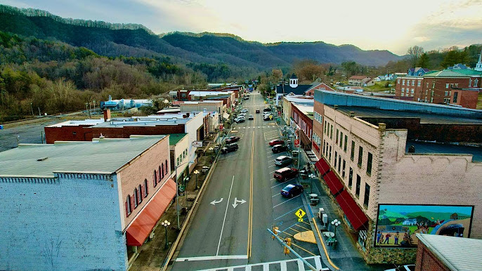 Photograph of buildings in Lewis County