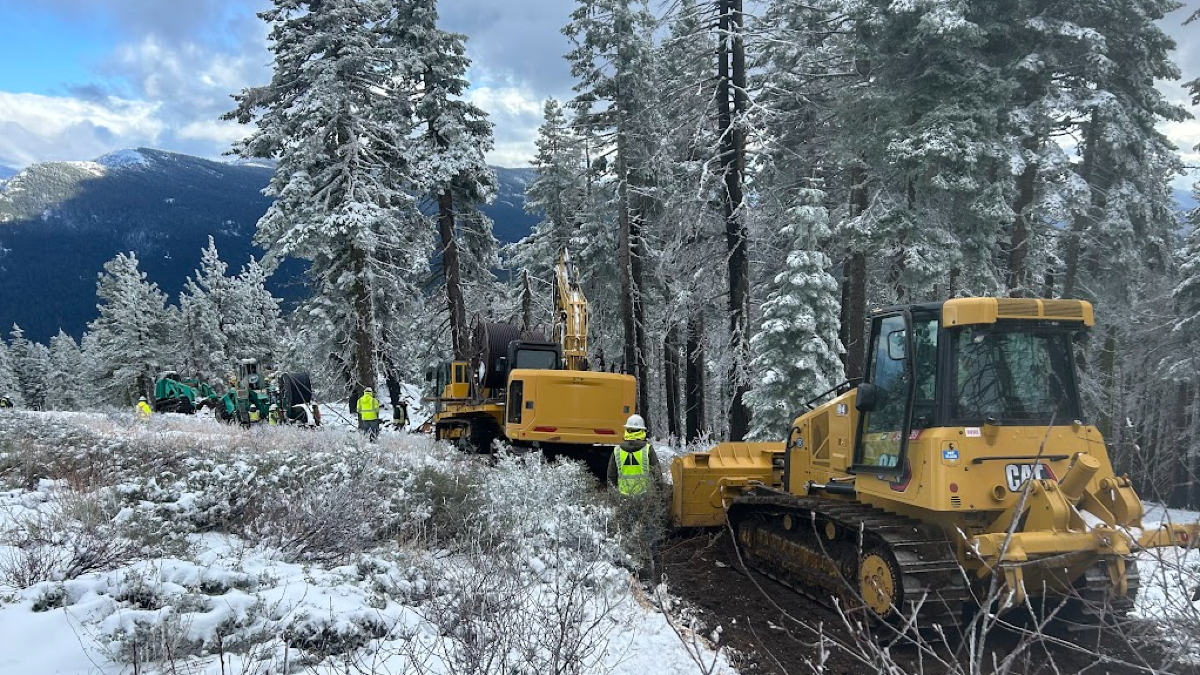 Great Smoky Mountain Cell Tower at Dusk