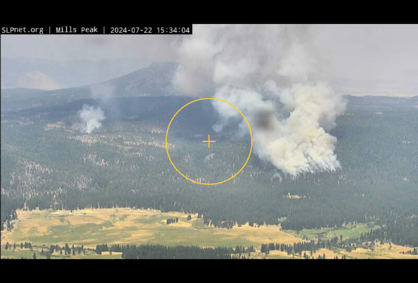 Screenshot from live stream wild fire monitoring