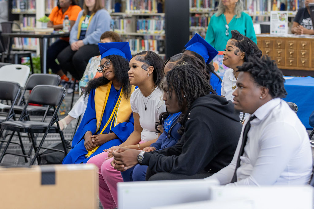 Graduating high-school seniors in Lake Providence